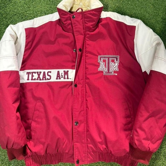 Jackets & Blazers - Texas A&M red varsity jacket Size L #varsity #college
